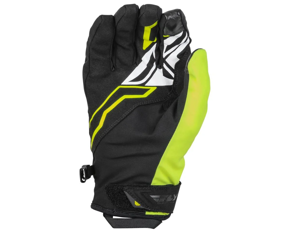 Fly Racing Title Winter Gloves (Black/Hi-Vis) (S) - view 2